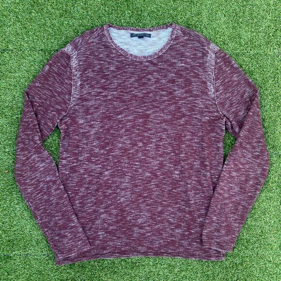 John Varvatos Star USA Men's Pullover Sweater Burgundy Medium - Picture 1 of 5